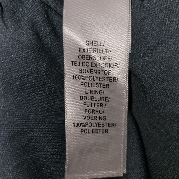 Adrianna Papell Teal Mauve Floral Printed Crinkle Long Sleeve Wrap Dress Size 4 - Picture 14 of 14